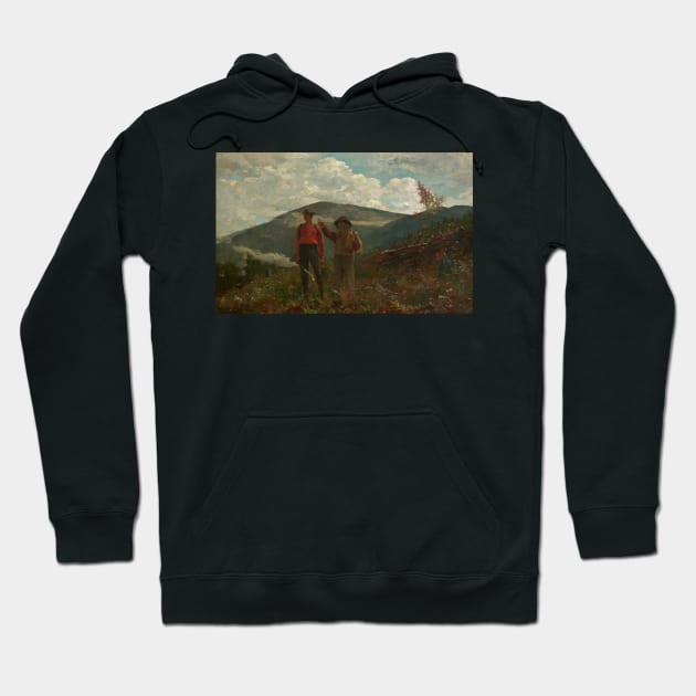 Two Guides by Winslow Homer Hoodie by Classic Art Stall